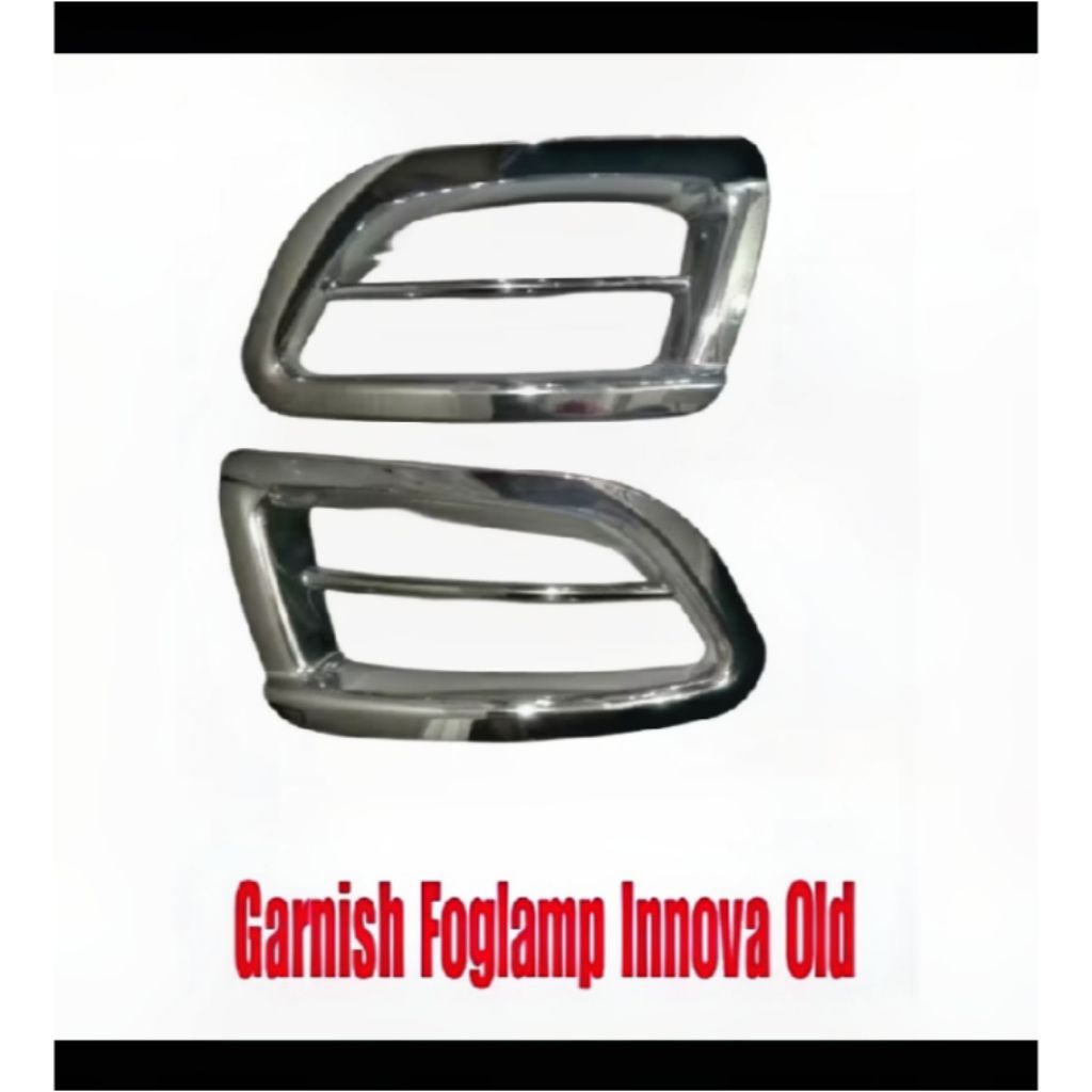 Ring Foglamp / Cover Fog Lamp Mobil Innova Lama 2004 2005 2006 2007 Chrome ( Generasi Awal )