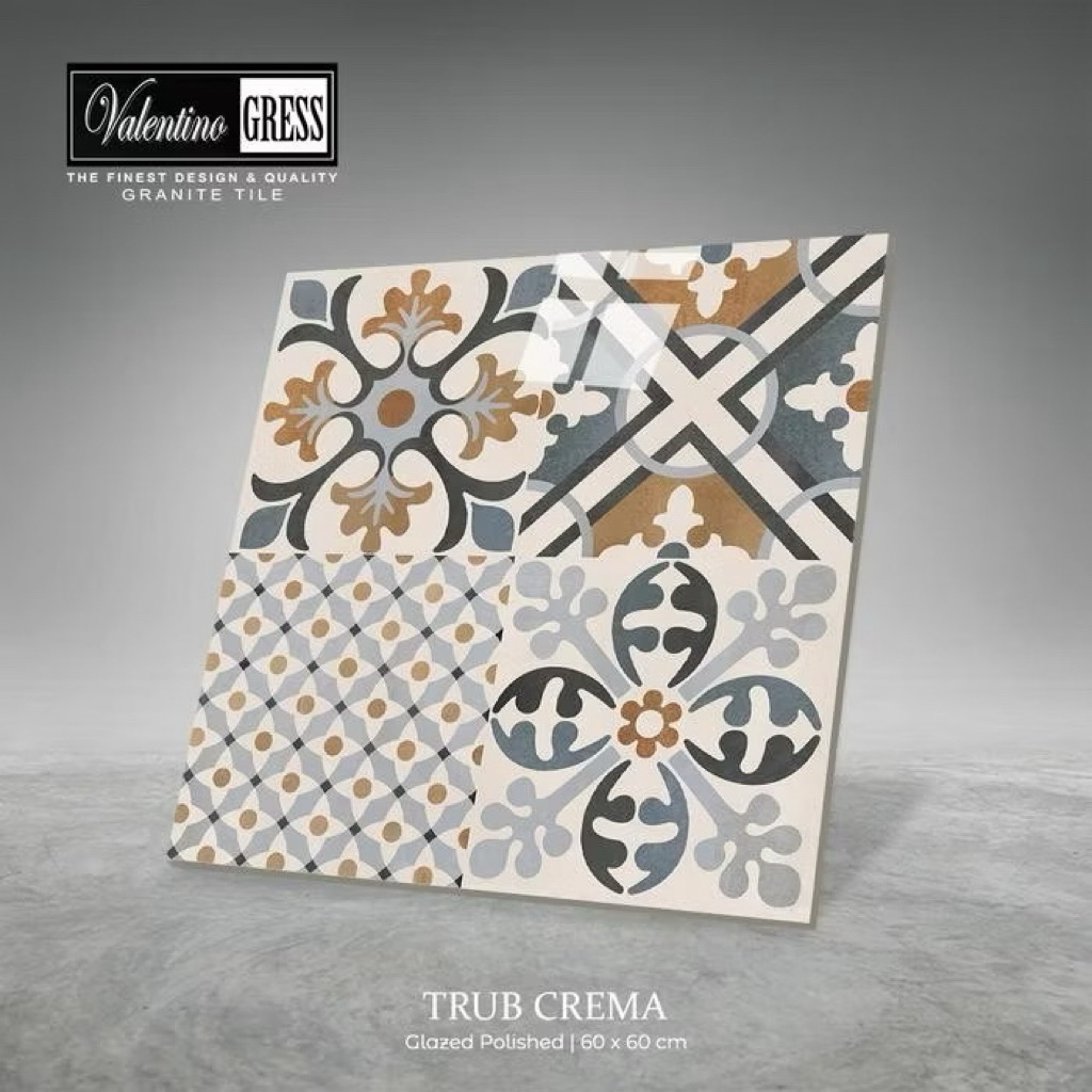 Granit 60x60 Valentino Gress Trub Crema | Glazed Polished