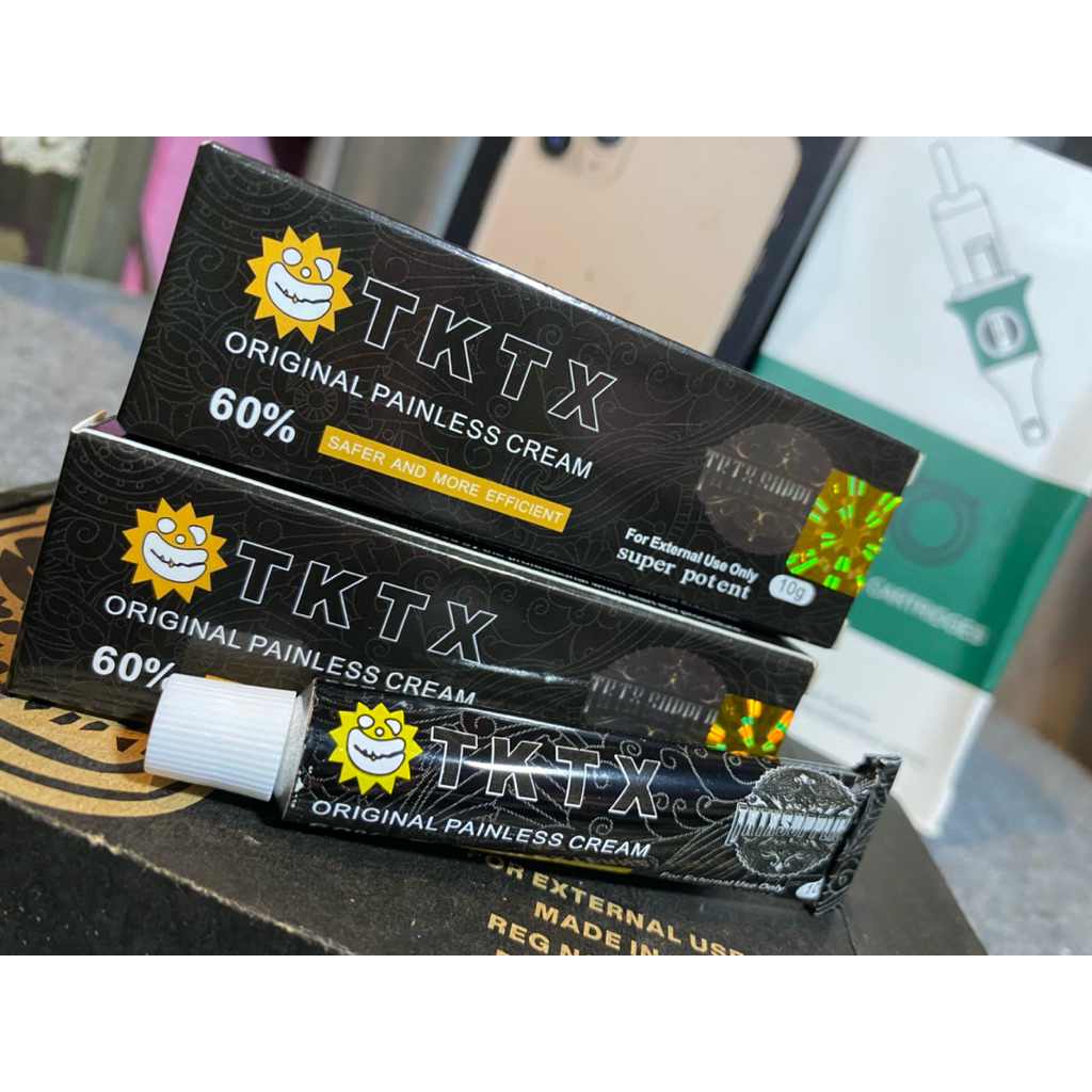 Anastesi TKTX New 60% Super Kebas - Untuk Proses Tattoo/pierching/sulamalis/laser/bibir/dermapen