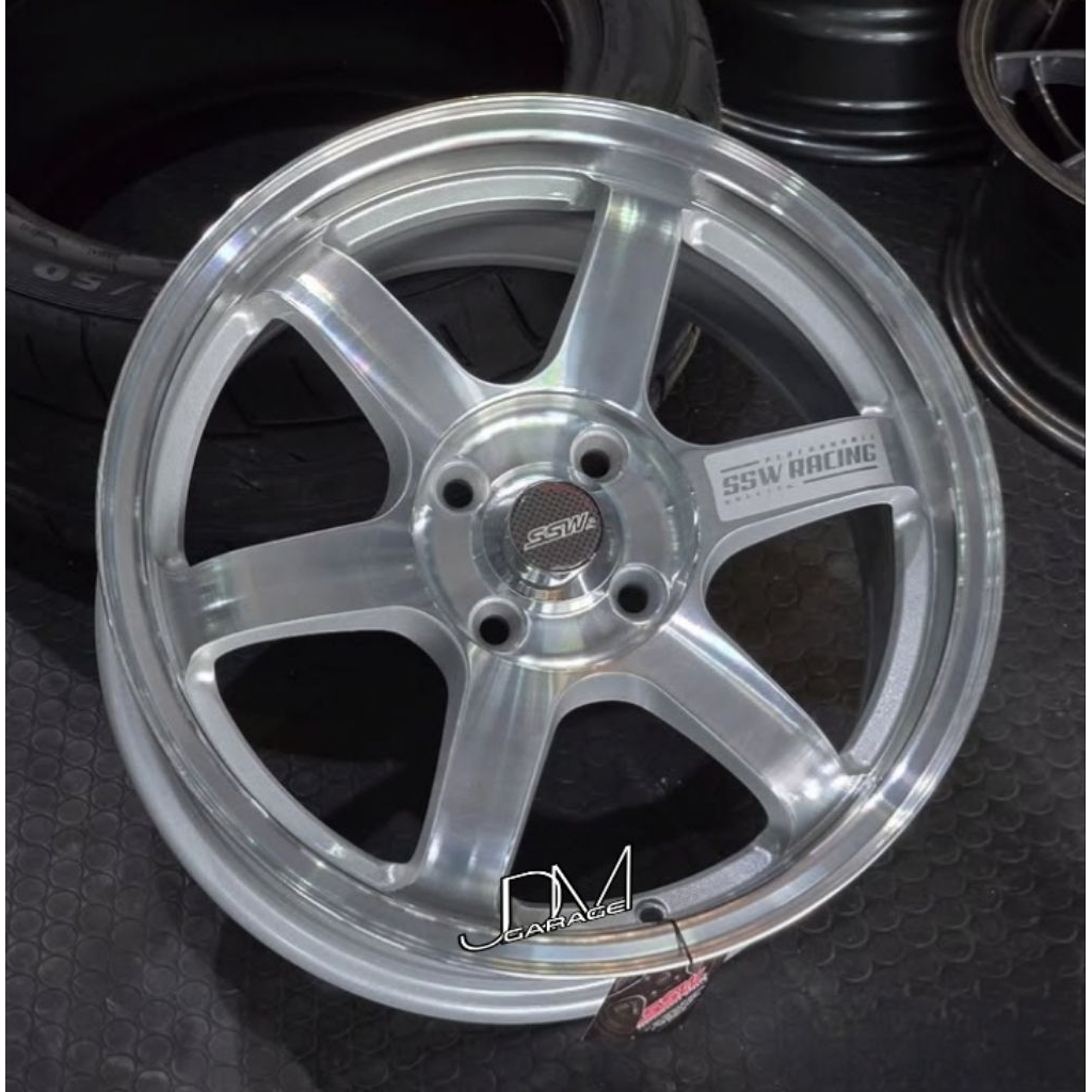 velg te37 original ssw Thailand r16 lebar 7 pcd 4x100 ET 40 velg mobil ring 16 pnp mobil agya ayla s