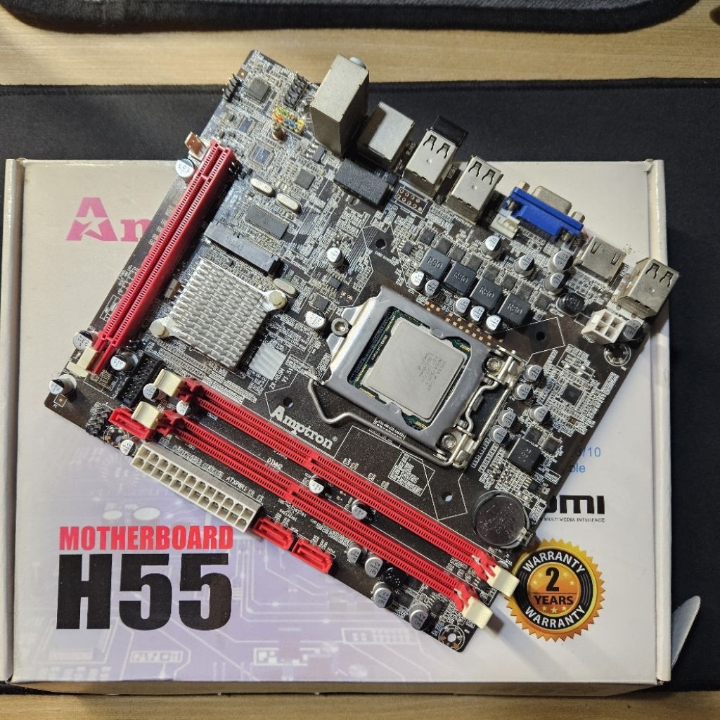 Motherboard Amptron H55 + intel i5 gen 1