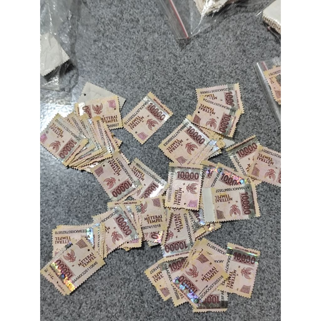 materai asli 10000 baru