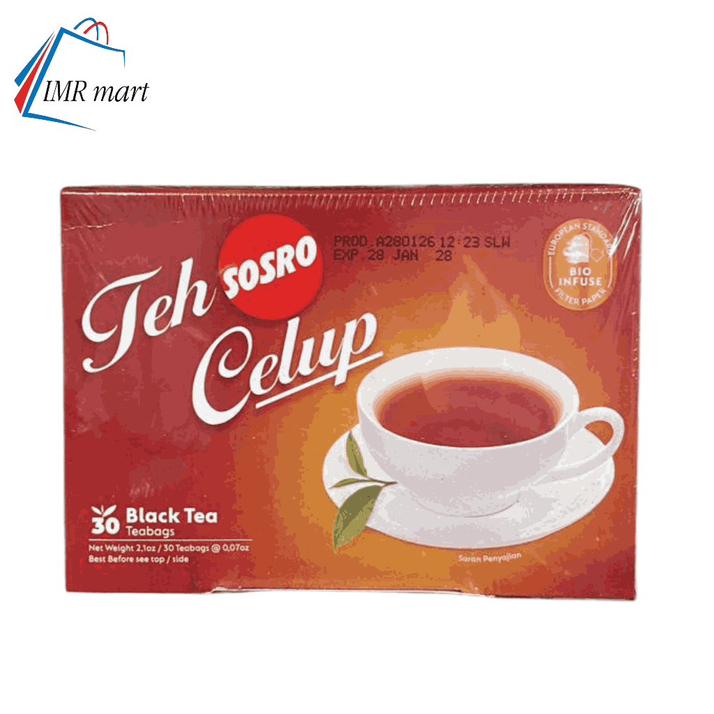 Teh celup Sosro isi 30 kantong Teh/ Teh celup sosro asli