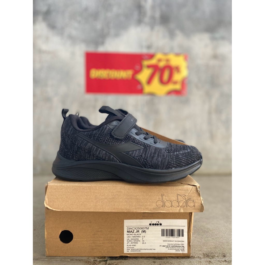 Diadora Anak Hitam Original