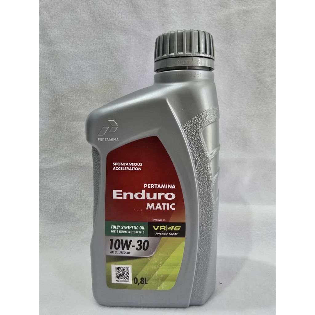 ​[ORIGINAL] Oli Pertamina Enduro Matic 10W-30 0.8L - Oli Motor Matic Beat Vario Scoopy Genio Mio Faz