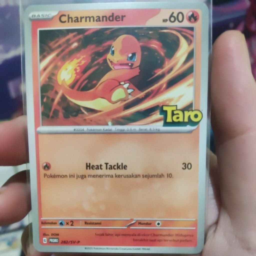 charmander pokemon promo taro tcg official