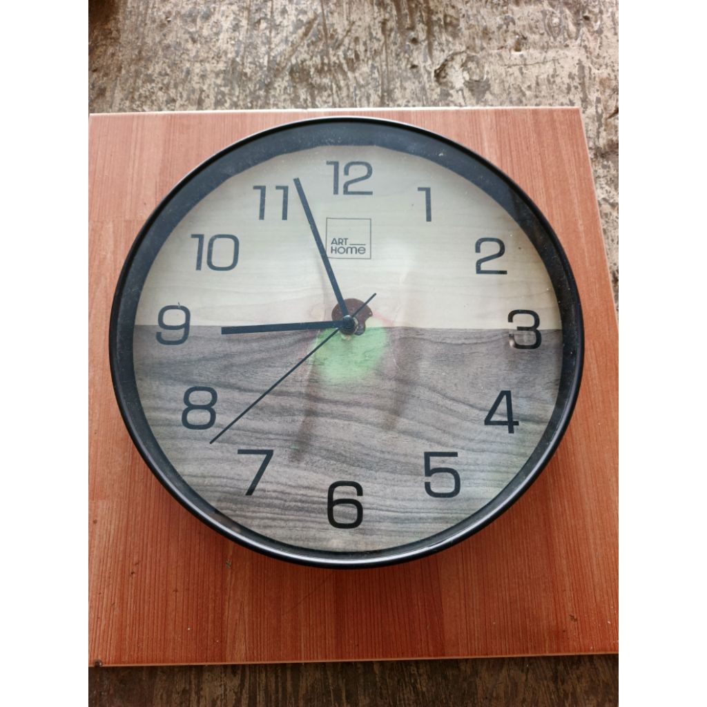 jam dinding jadul model tulisan art home second layak dim 30