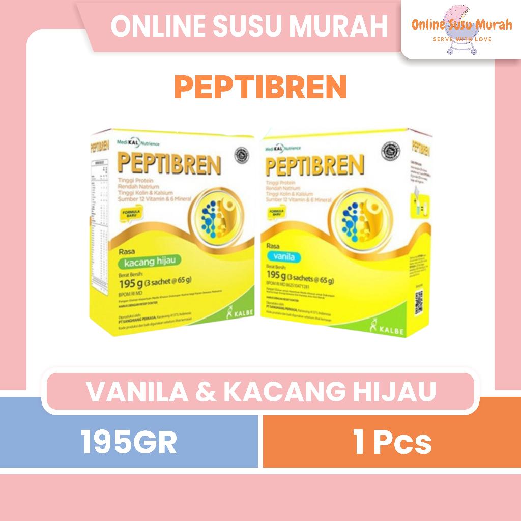 PEPTIBREN 195 GR VANILLA KACANG HIJAU SUSU DEWASA 195GR SSKD