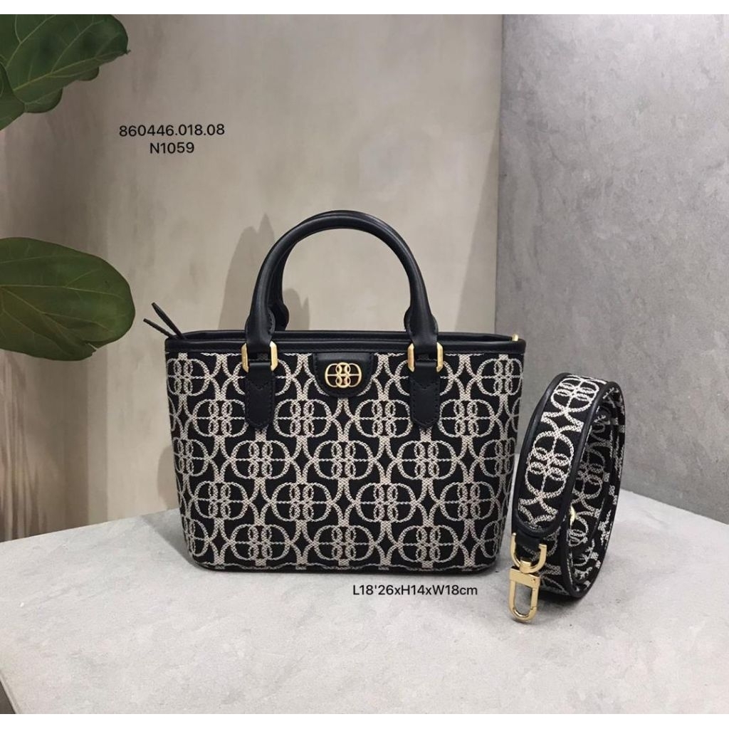 tas bonia original sling tote bag mini monogram la luna