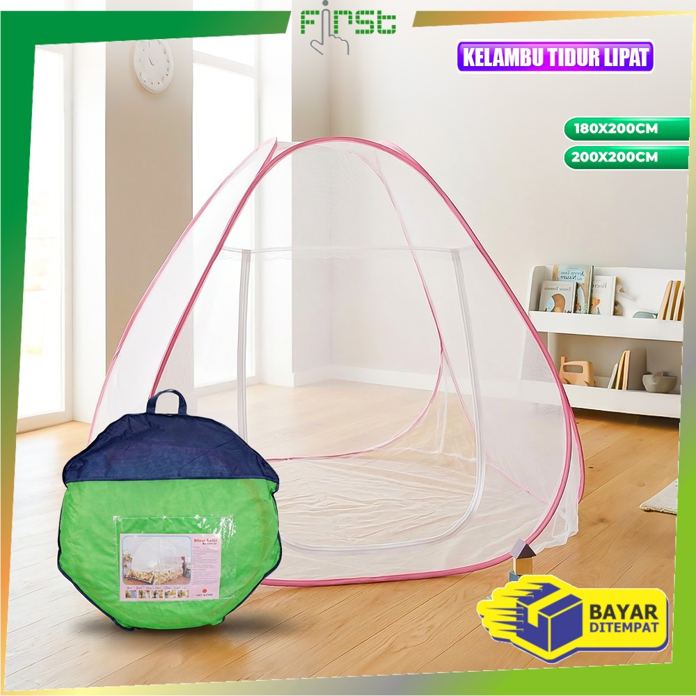 FH-M345 Mainan Tenda Anti Nyamuk Kelambu Tidur Lipat Bayi UK 180x200 / Kelambu Lipat Anti Nyamuk Ana