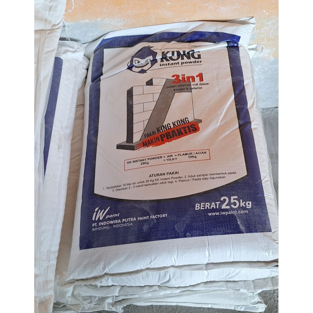 King Kong Plamir Instan Kiloan, plamir, dempul tembok