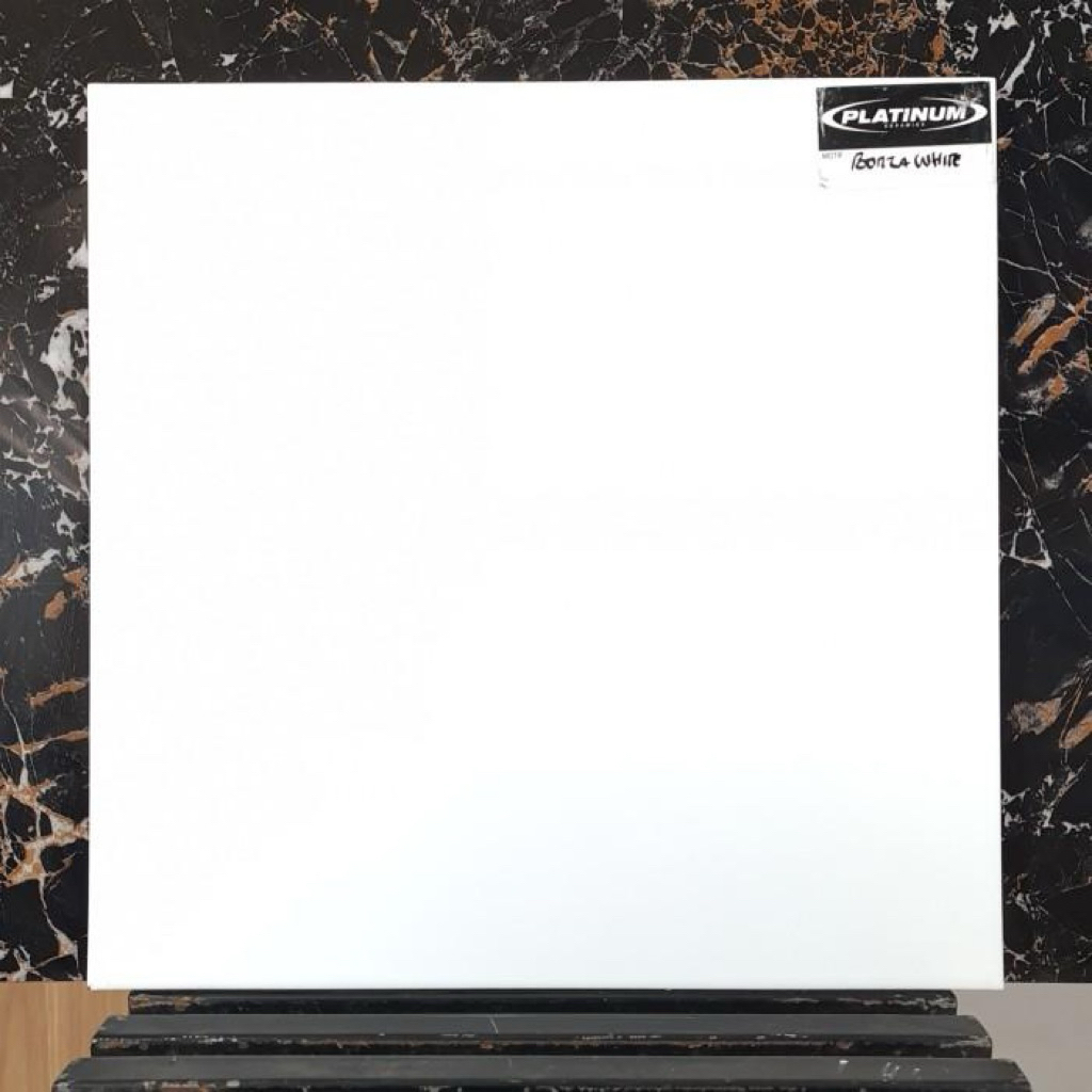 Keramik Lantai Asia Tile Murano Platinum Putih Polos 30x30 40x40 White