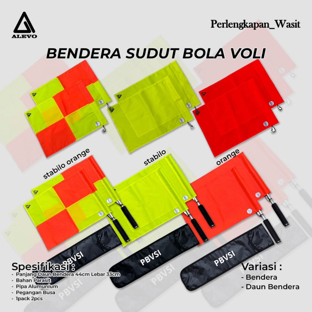 Sepasang Bendera Asisten Wasit Bola Voli