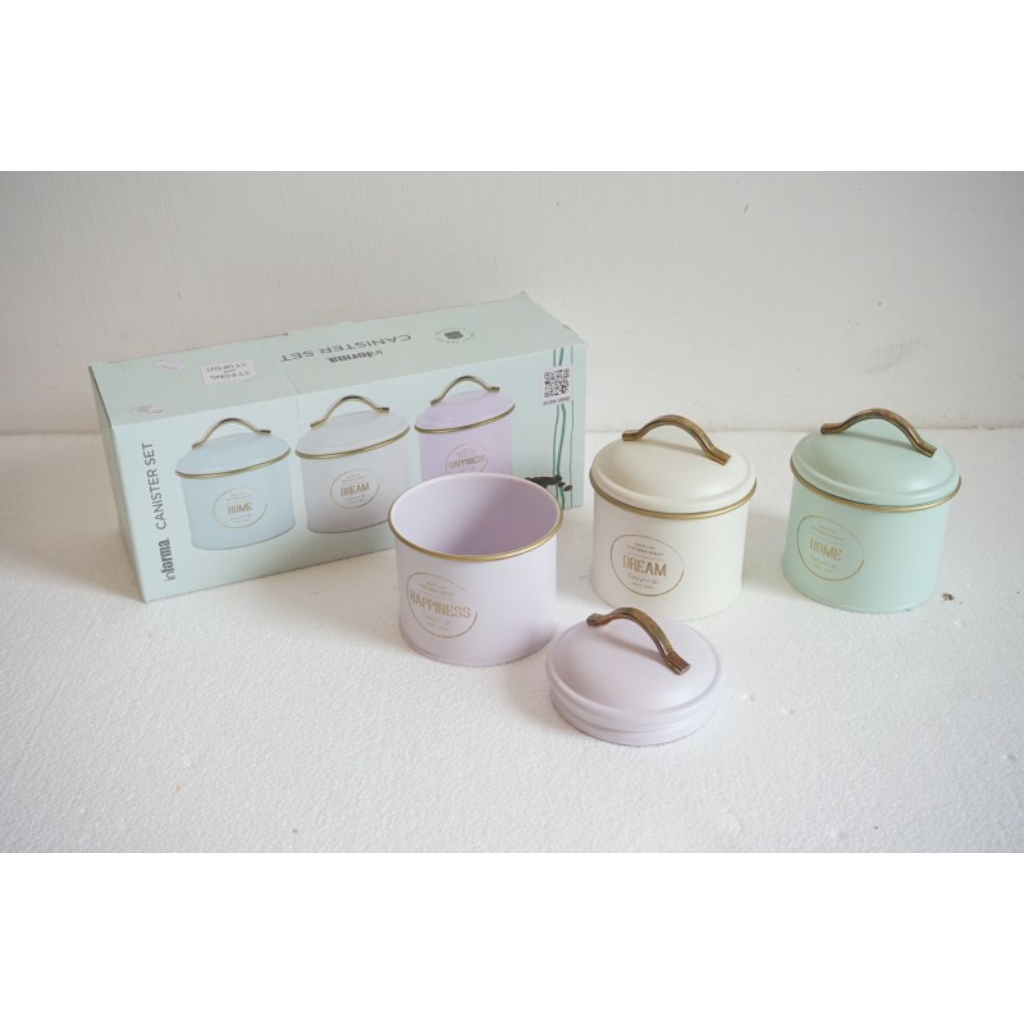 CANISTER SET BY INFORMA/CANISTER INFORMA/METAL SERIES CANISTER