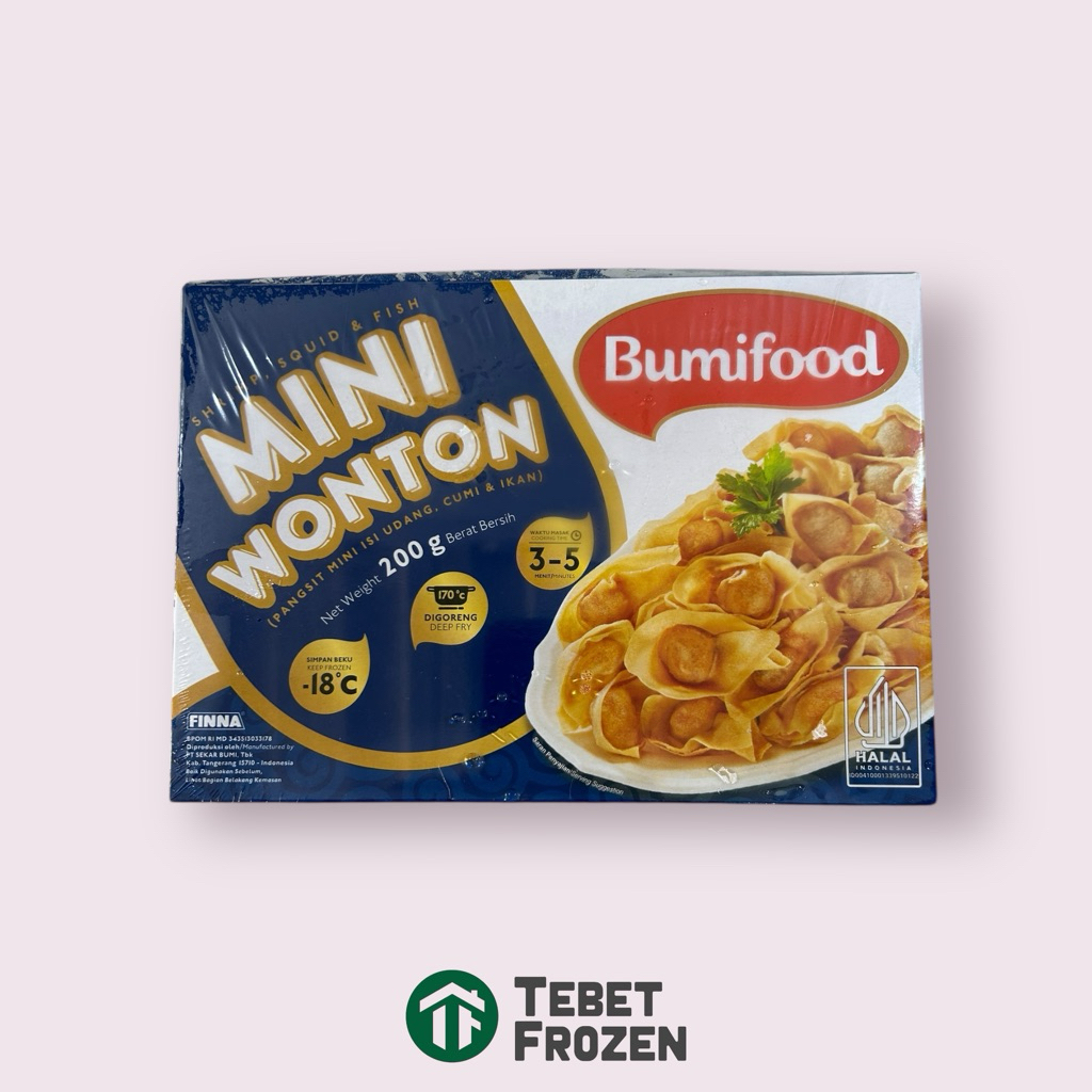 BUMIFOOD MINI WONTON 200GRAM - TEBET FROZEN