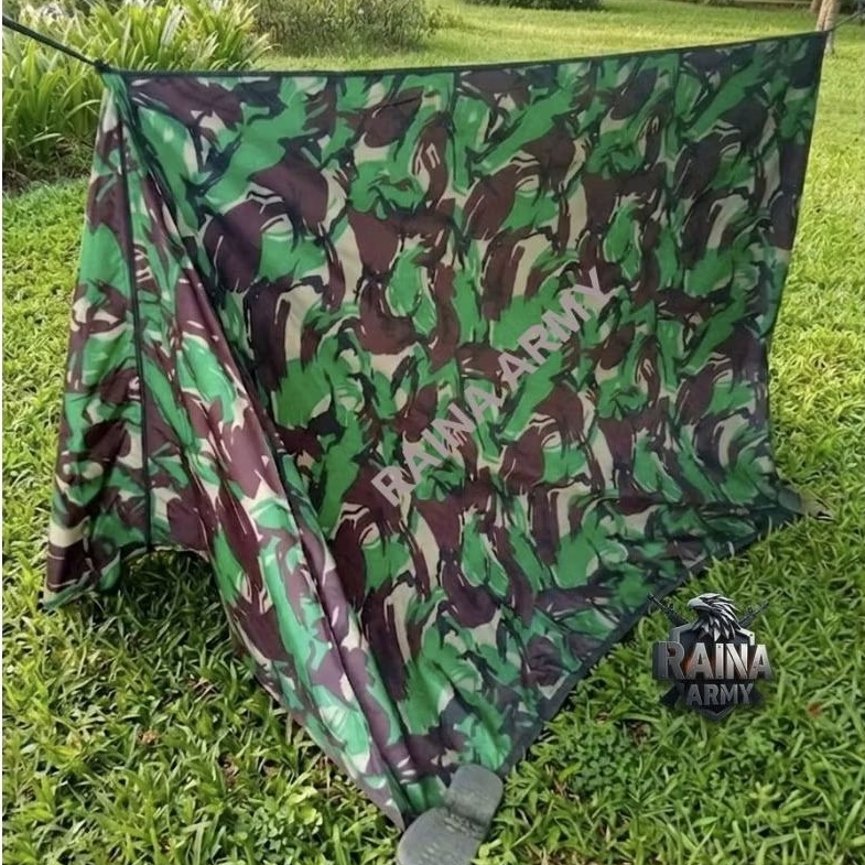 tenda perorangan tenda tni tenda army tenda siswa tenda outdoor loreng hijau malvinas