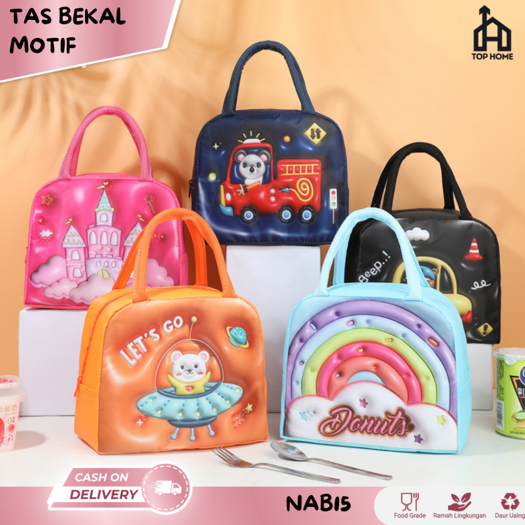 Tas Bekal Tempat Bekal Lucu Korea Tempat Makan Anak Sekolah Tas Bekal Makanan Tas Kotak Bekal Murid