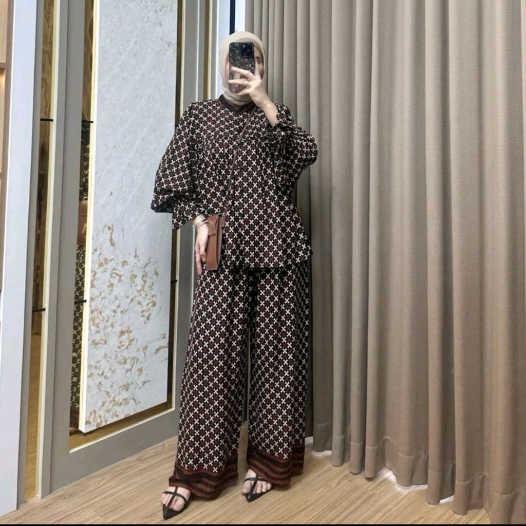 ONESET NONA RAYON SMOKEY PUFFY BY ENBE STORE SOLO | OFFICIAL ENBE STORE SOLO | ONESET ELEGAN MURAH V