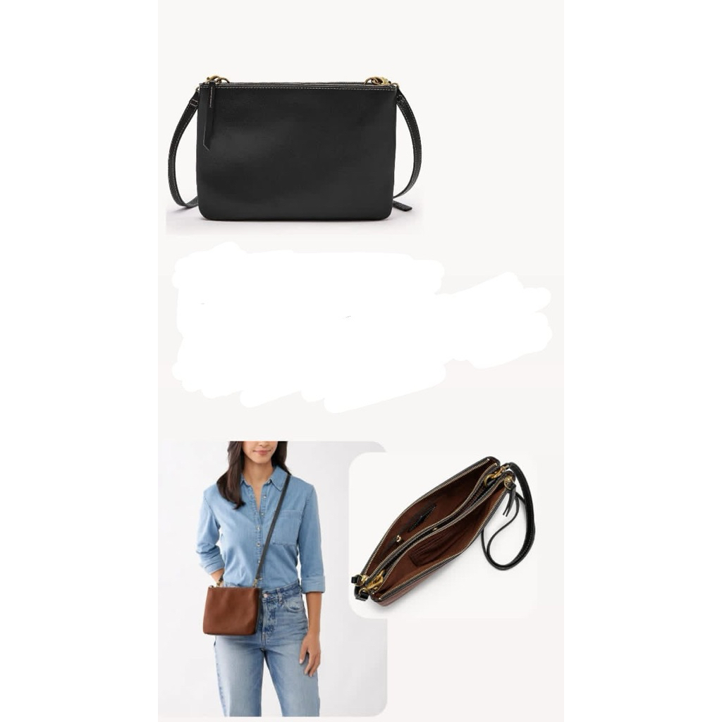 Devon crossbody Black Brown butik