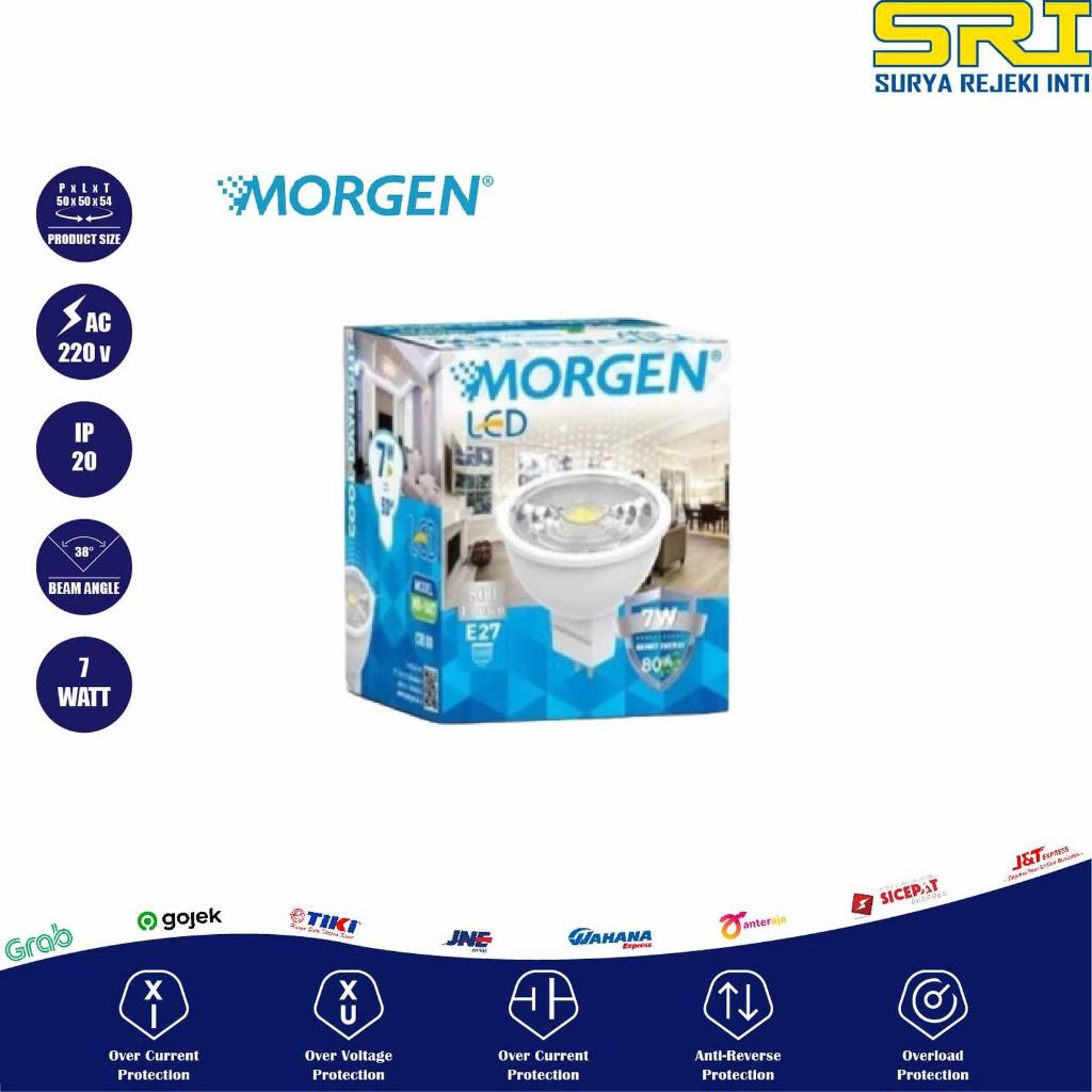 Spotlight LED 7W 220V GU5.3 MORGEN, Lampu SOROT LED 7W 220V GU5.3 mr16