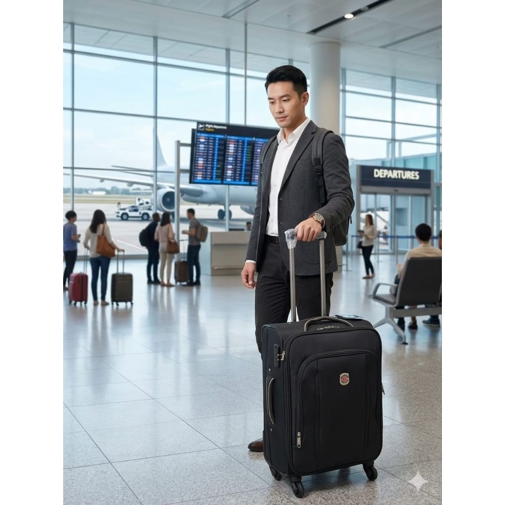 Koper Softcase Paviotti Size 20 Inci Cabin Size Expanding Roda 4