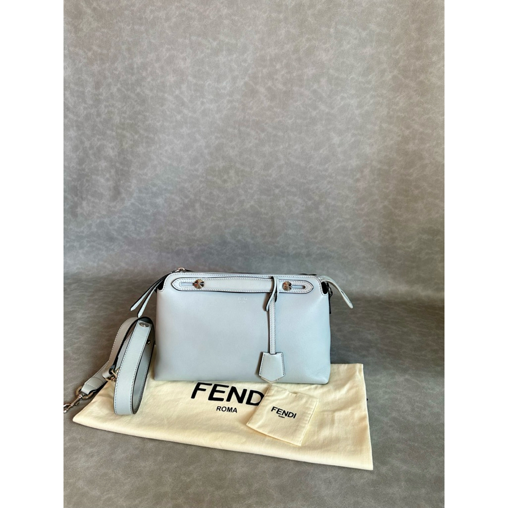 Preloved Fendi btw small medium light blue 2018 authentic by the way second