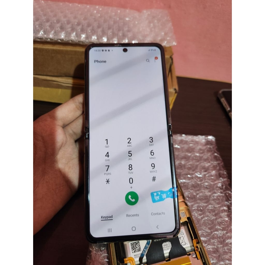 Lcd Samsung Z Flip 1 4G Original Copotan Mulus no minus ( Kondisi Baru )
