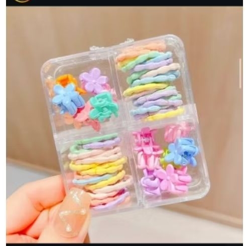 set ikat rambut anak box