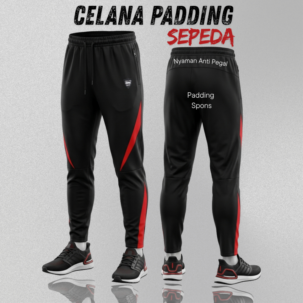 Celana Sepeda Gunung Panjang Pria Padding Busa MTB DOWNHILL XC CPX COD