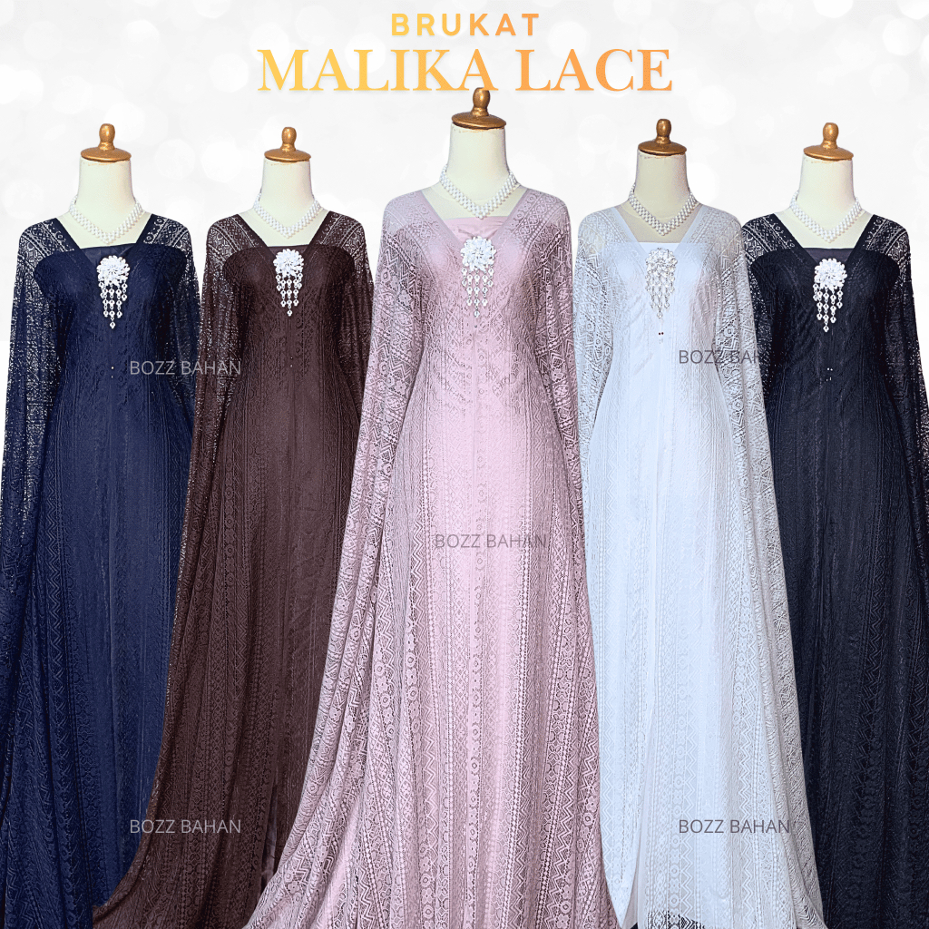 Kain Brokat Malika Lace Premium Per 0,5 Meter Bahan Lace Halus
