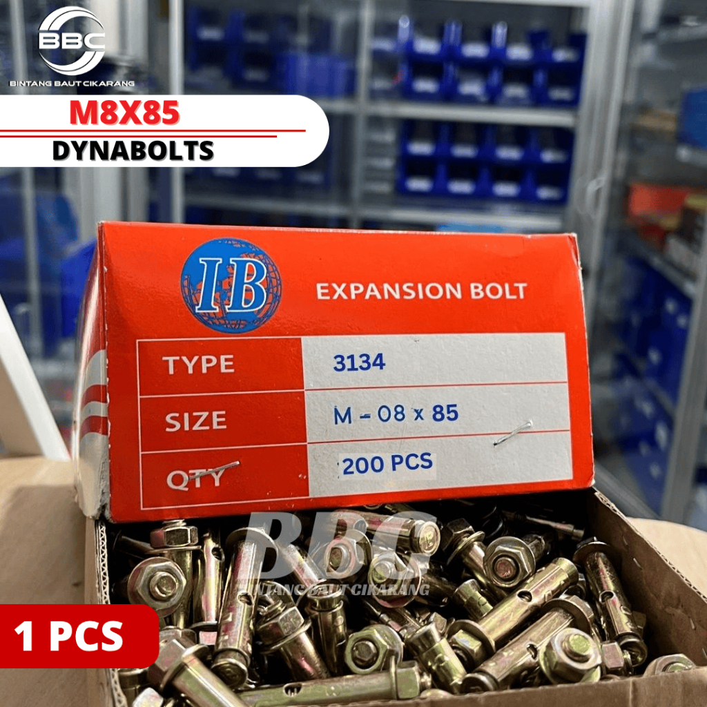 Dynabolt M8 x 85 Tipe 3134 Kuning ( 8,5 CM ) Dynabolt M8*85 (8.5 CM) 1 PCS