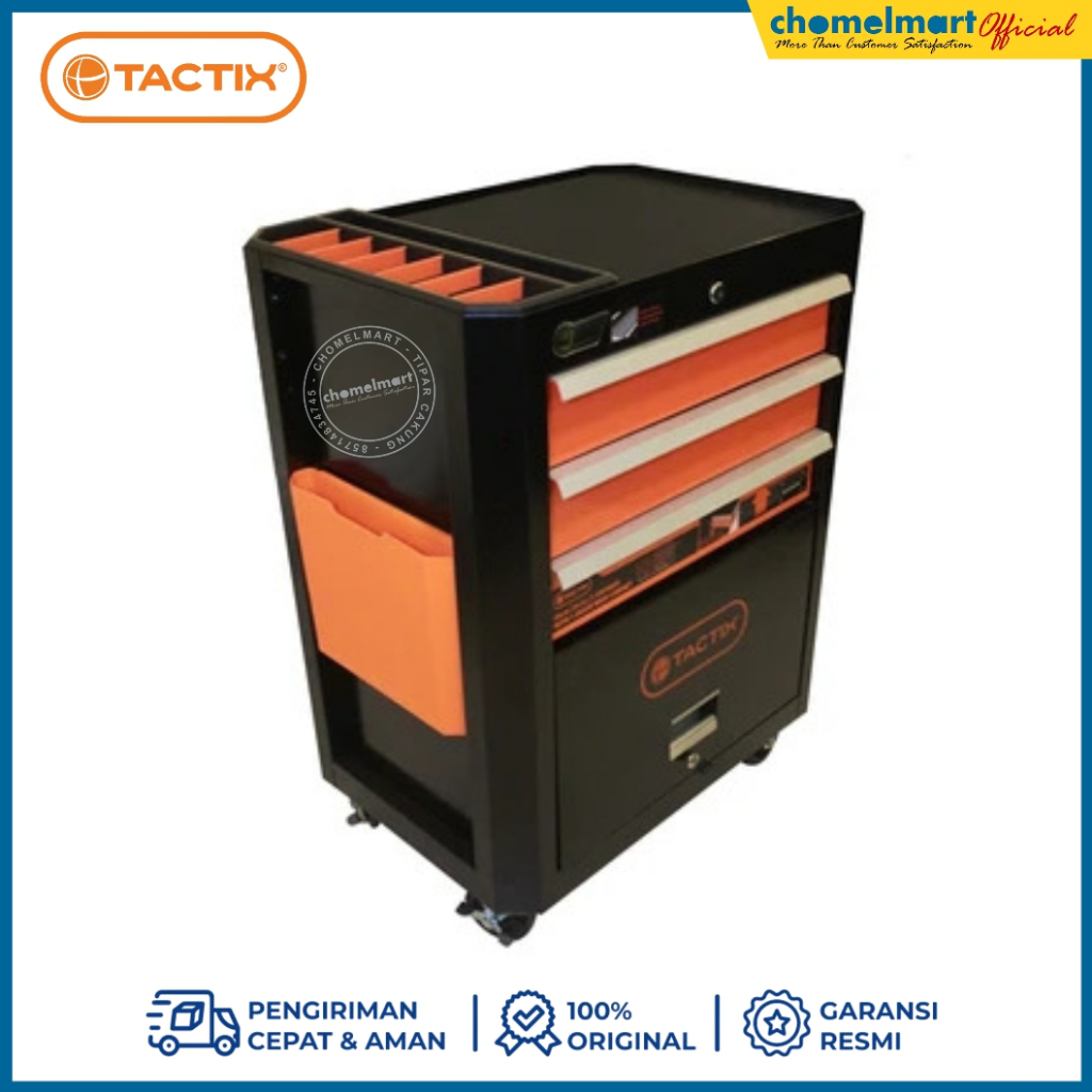 Tactix Troli Kabinet Perkakas 3 Laci 1 Pintu 10106182