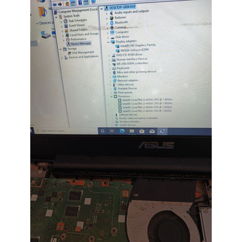 Motherboard Asus x455LD core i3 vga nvidia