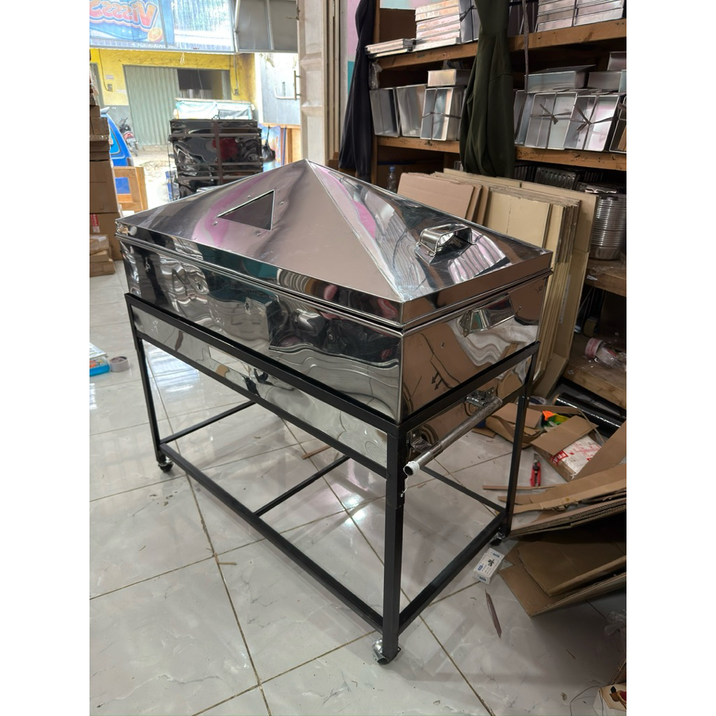 Kukusan 100x50cm Pengukus Klakat Kukus Stainless Besar Jumbo