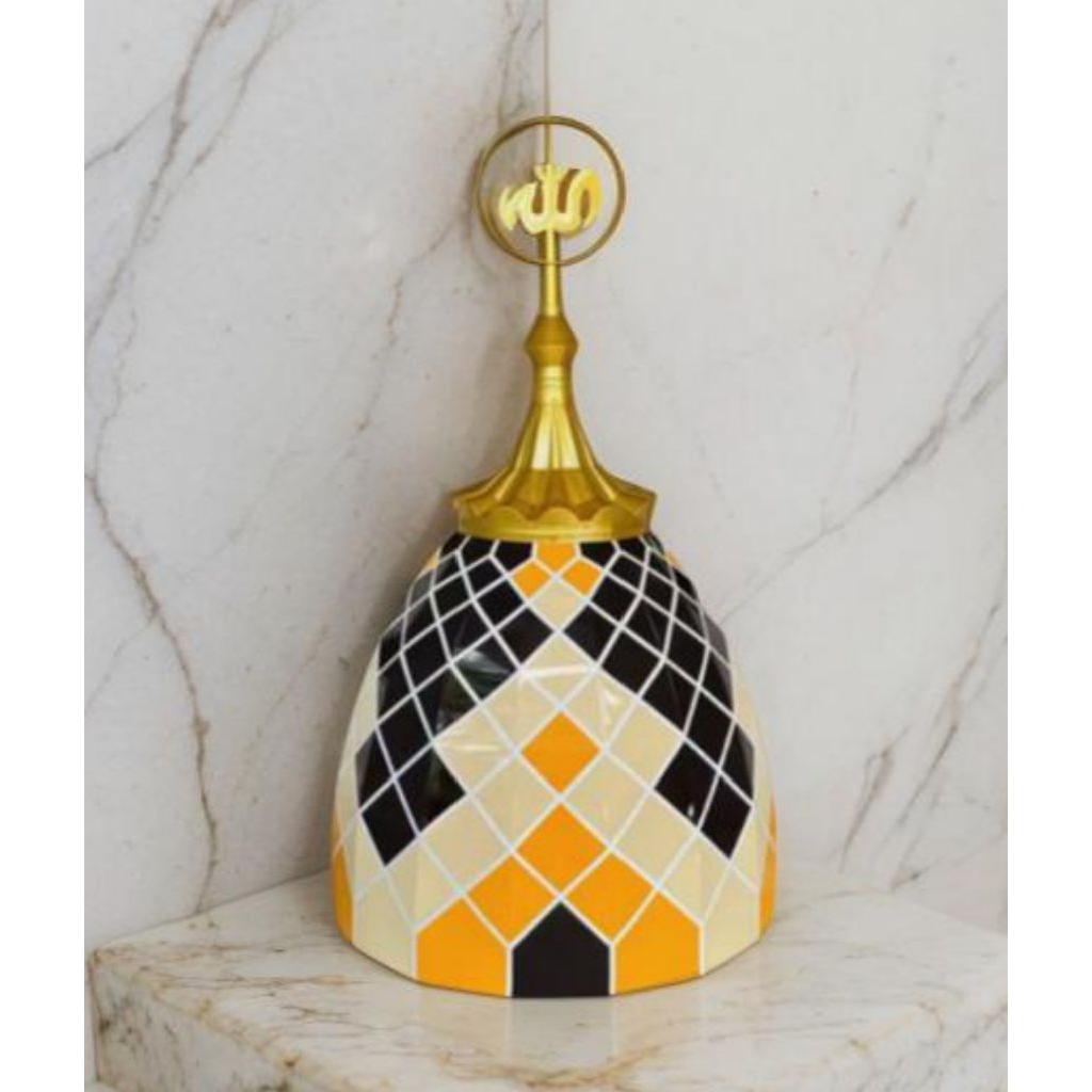 Kubah Masjid/Musholla Galvalum dekoratif ukuran tapak bawah 100 cm