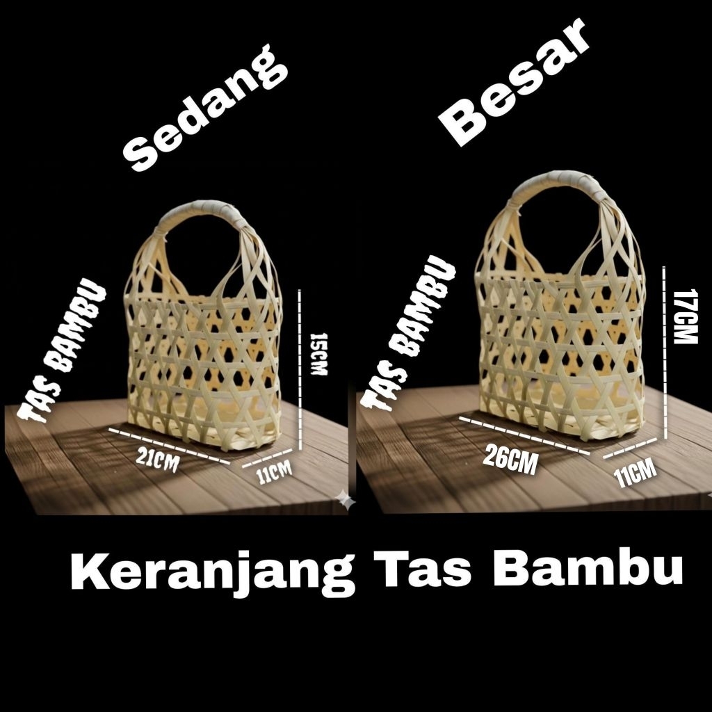 KERANJANG PARCEL LEBARAN TAS BAMBU TERMURAH