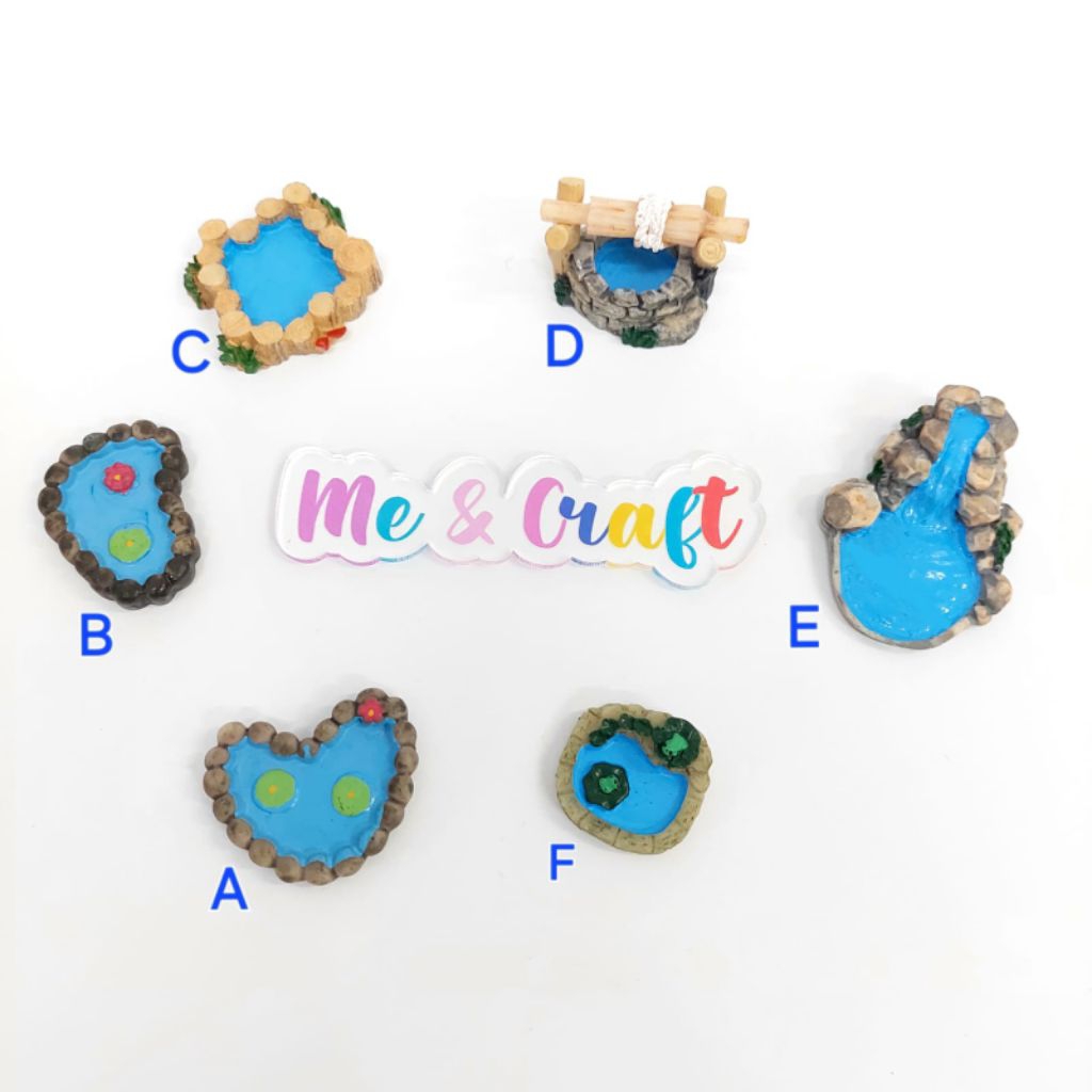 Maket Miniatur Kolam Ikan Air Terjun