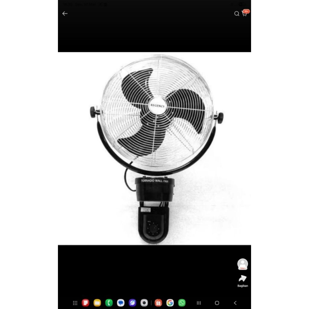 REGENCY WALL FAN ZTW 20 INCH KIPAS ANGIN DINDING