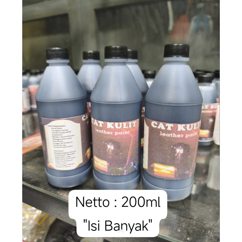 Cat jaket kulit hitam permanen