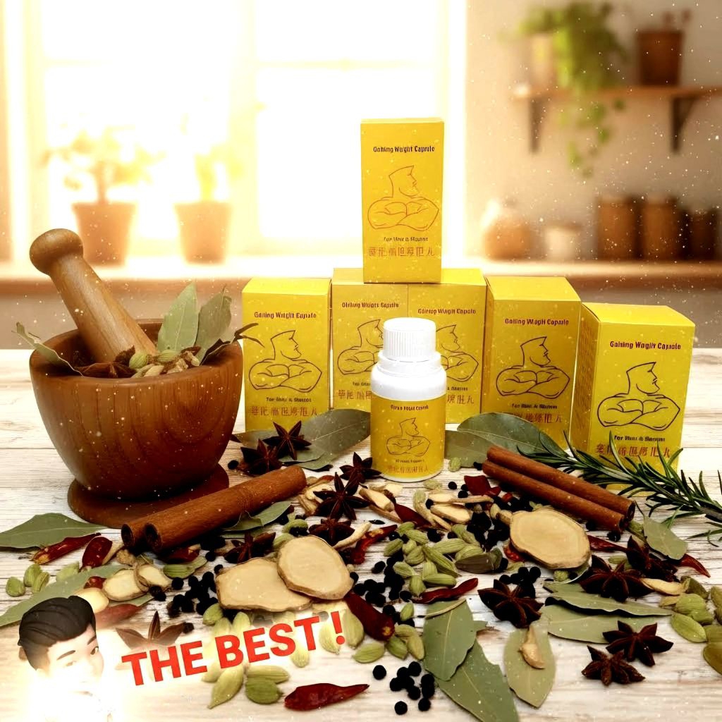 Herbal Gemuk Gaining Weight Capsule Suplemen Penambah Berat Badan Alami Pria Wanita Meningkatkan Naf