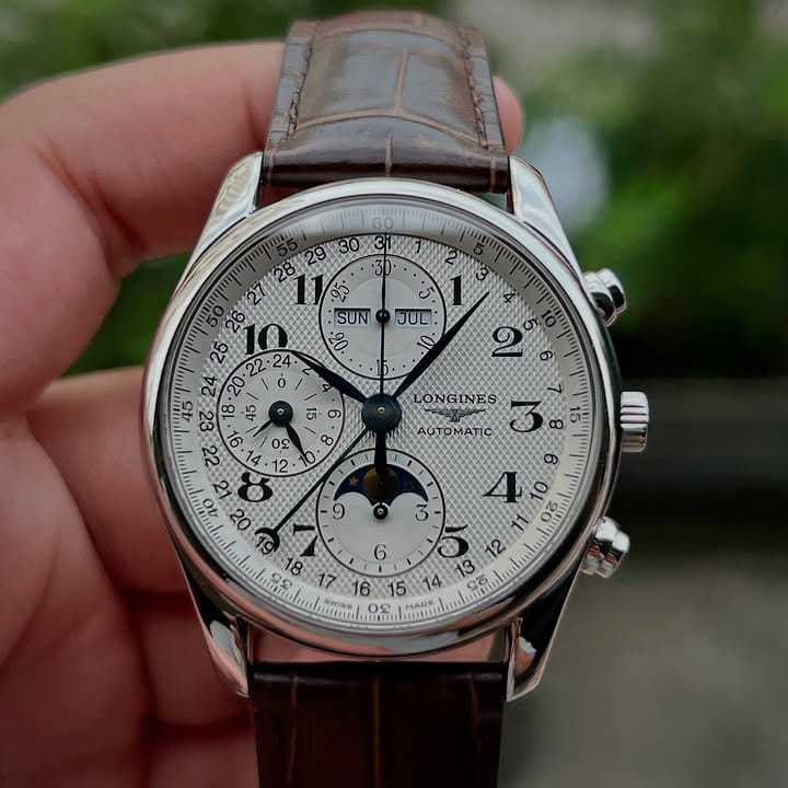 Jam Tangan Longines Master Swiss Automatic Movement 40mm Brown Dial Silver