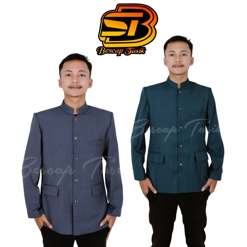 JASKO POLOS PAKIAN PRIA ATASAN MUSLIM JASKOKO WARNA COKLAT MILO DAN HIJAU BOTOL