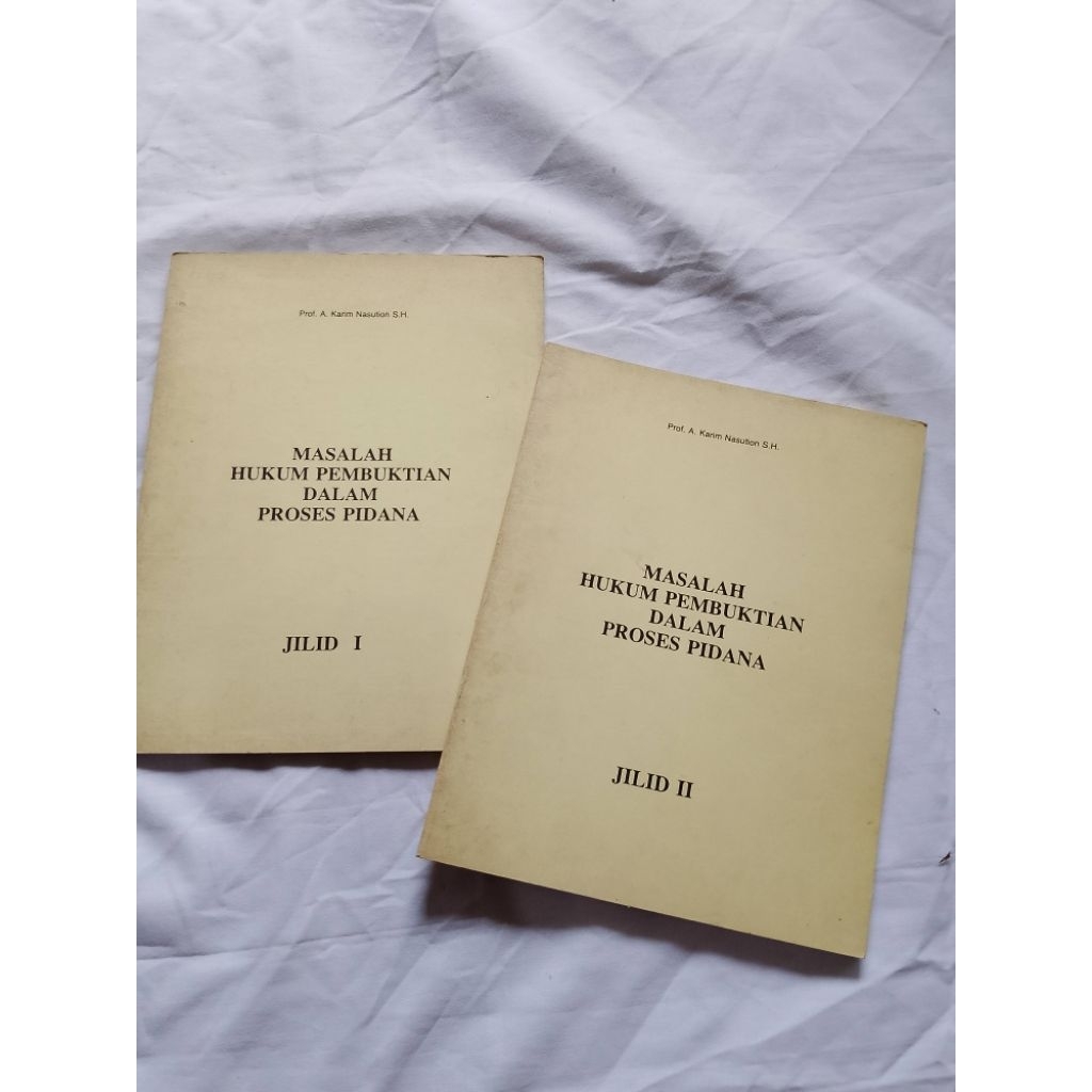 BUKU MASALAH HUKUM PEMBUKTIAN DALAM PROSES PIDANA / PAKET 2 BUKU