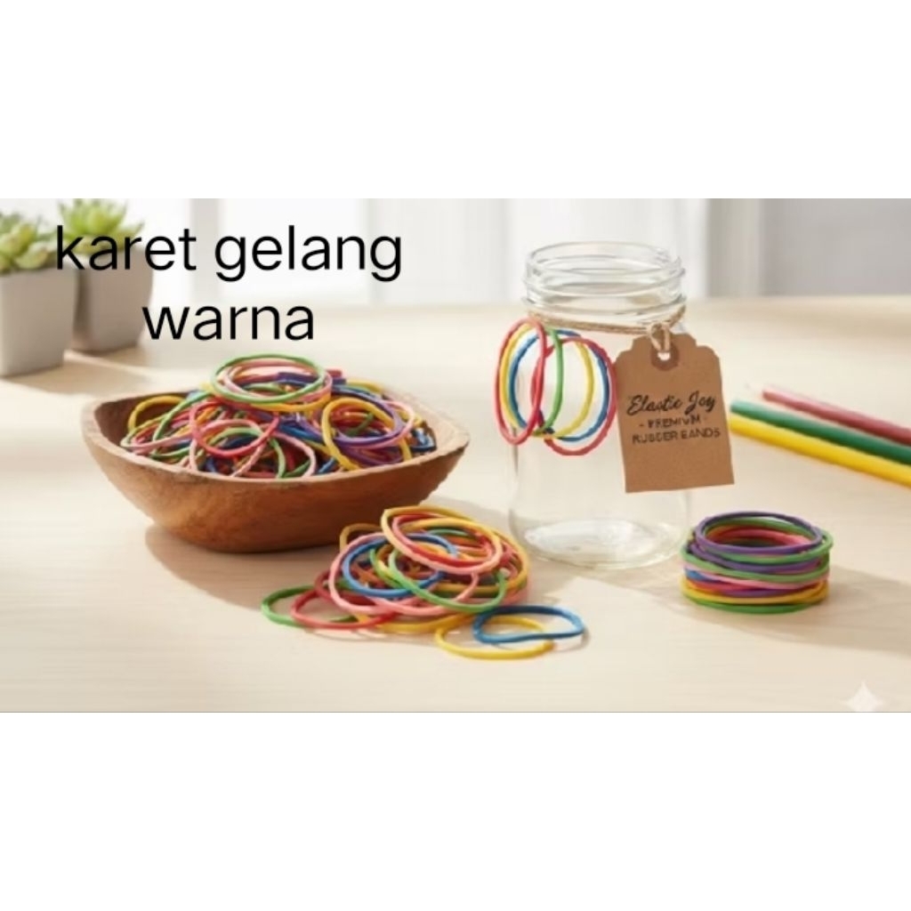 karet gelang warna warni
