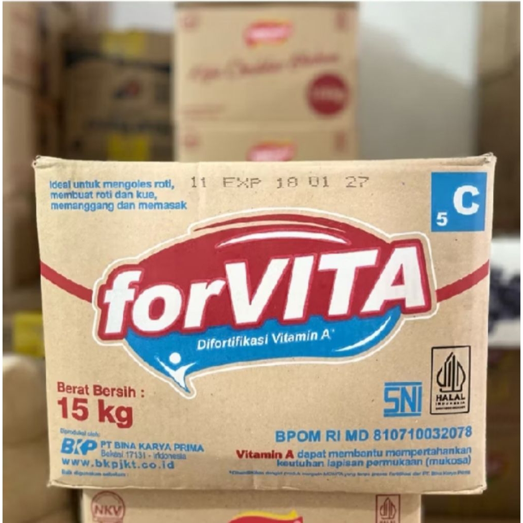 MARGARIN FORVITA/ MENTEGA FORVITA 1DUS BERAT BERSIH15 KG