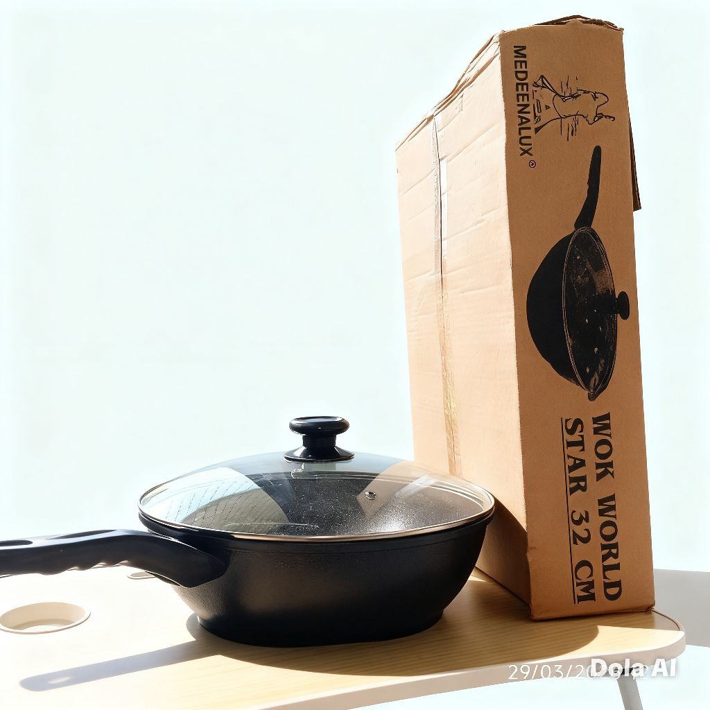 MEDEENALUX WOK WORLD STAR DIAMETER 32CM