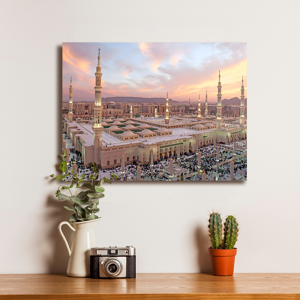 Masjid Nabawi Poster Dekorasi Islami Hiasan Dinding
