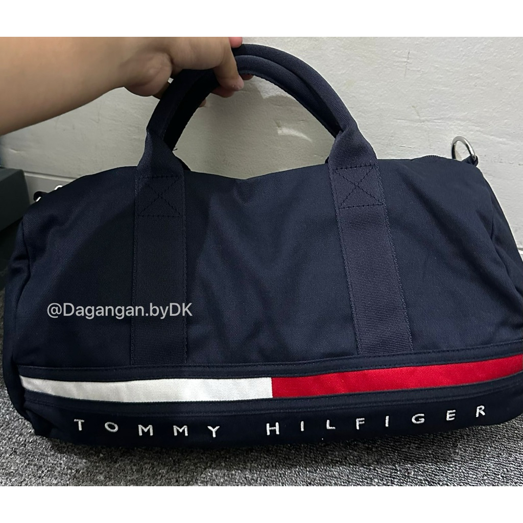 Tas Tommy Hilfiger Duffle Medium Bag Original 100% Dark Navy Blue