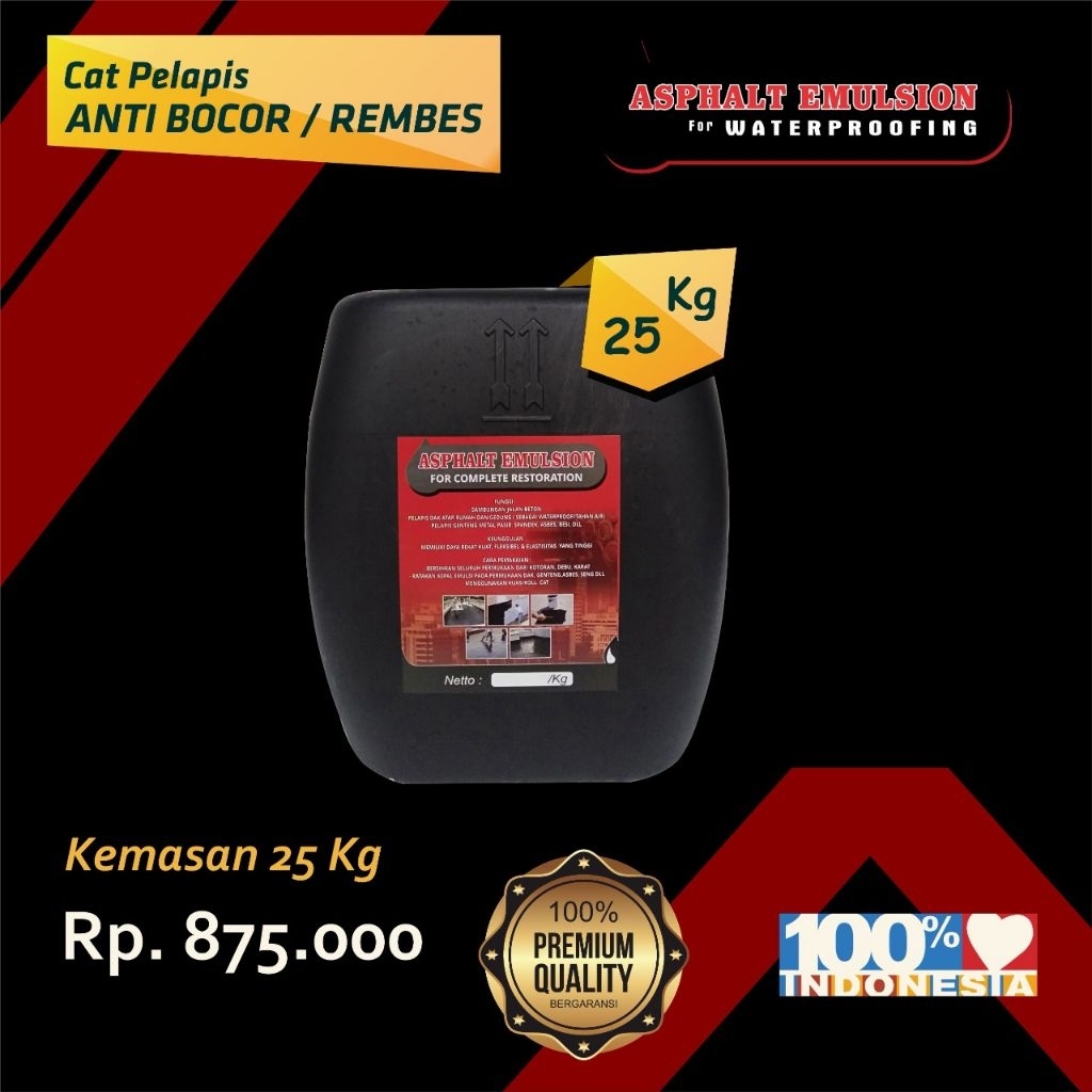 Aspal Cair Anti Rembes dan Bocor 25 kg