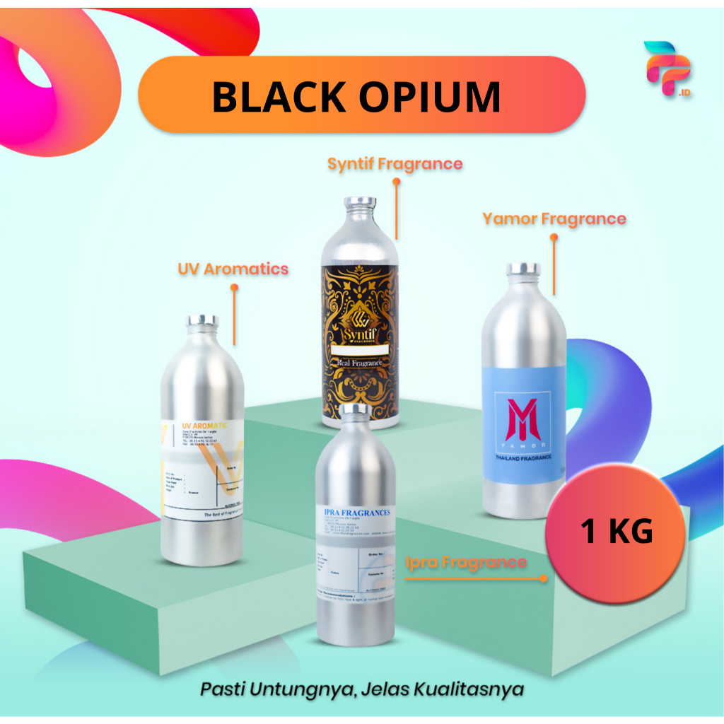 Bibit Parfume Murni Inspired By YSL  BLACK OPIUM | 1 KG | Ketahanan 6-12 Jam